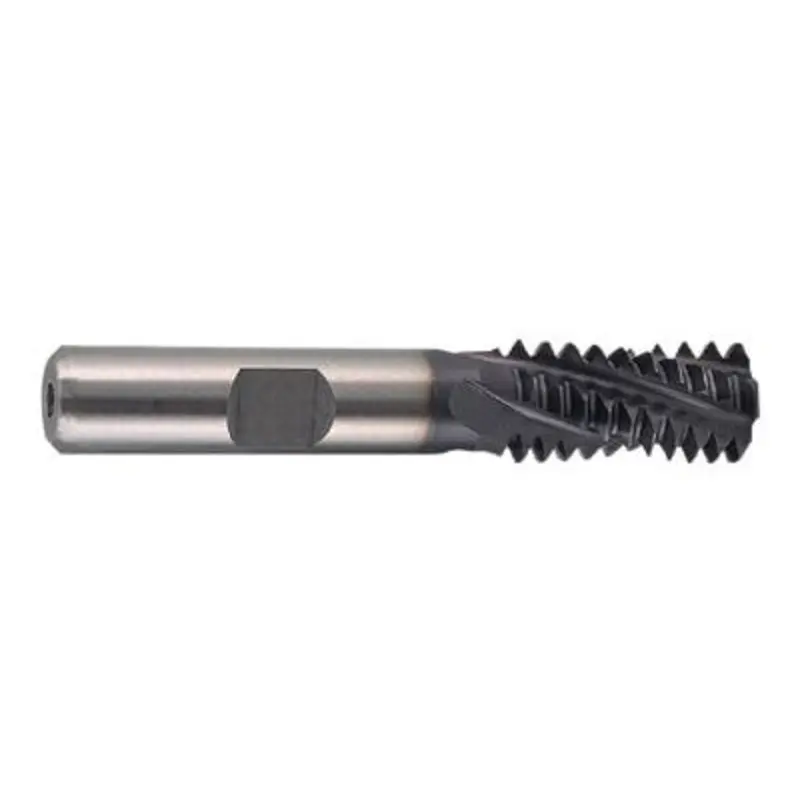 Accupro 1 & 2 NPTF x 5/8 x 4 - 4 Flute Micro 100 Carbide AlTiN Thread Mill