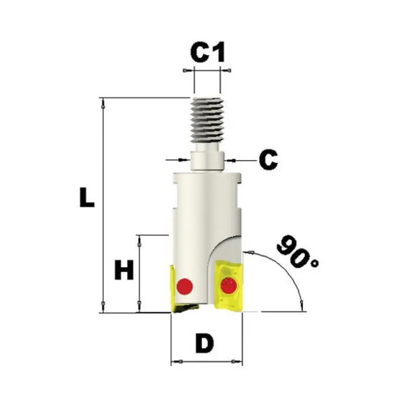 Interstate Rough Head Shoulder Modular End Mills  | MSC Industrial Supply Co.
