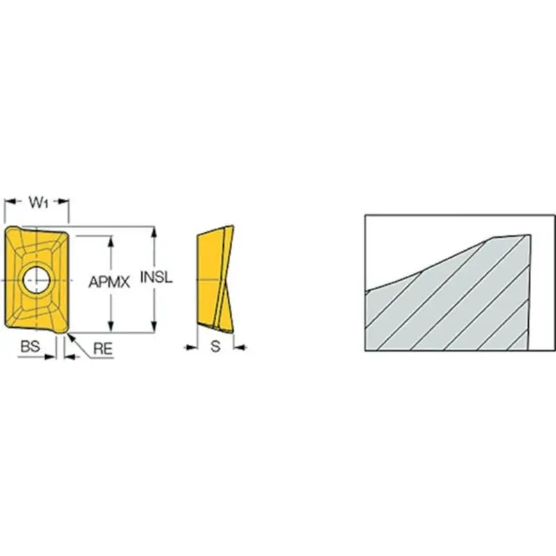 Iscar APKT-PDTR-8M Inserts  | MSC Industrial Supply Co.