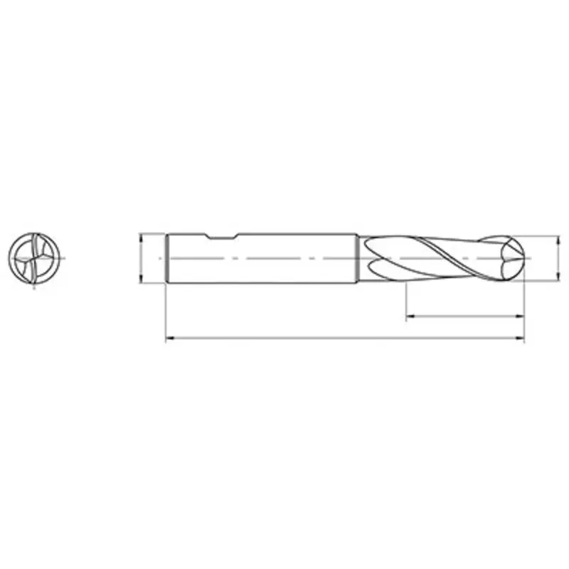 Accupro Carbide Radiused HB 30 End Mills - Metric  | MSC Industrial Supply Co.