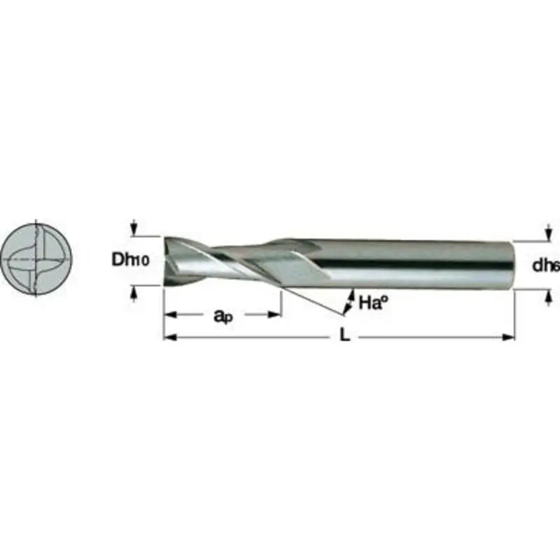 Iscar SolidMills Carbide 2 Flute End Mills - Metric  | MSC Industrial Supply Co.