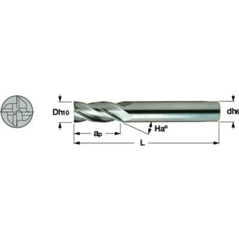 Iscar SolidMills Carbide 4 Flute End Mills - Metric  | MSC Industrial Supply Co.