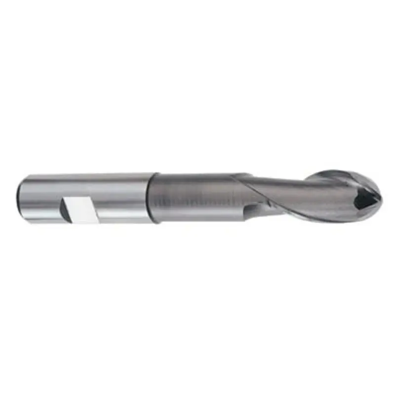 Hertel 12mm 2 Flute HSS-E TiAlN Long Ball Nose Slot Drill