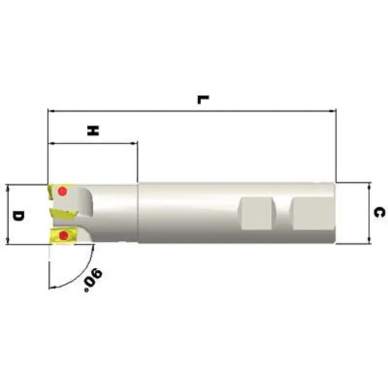 Interstate 20mm Rough Indexable Shoulder End Mill
