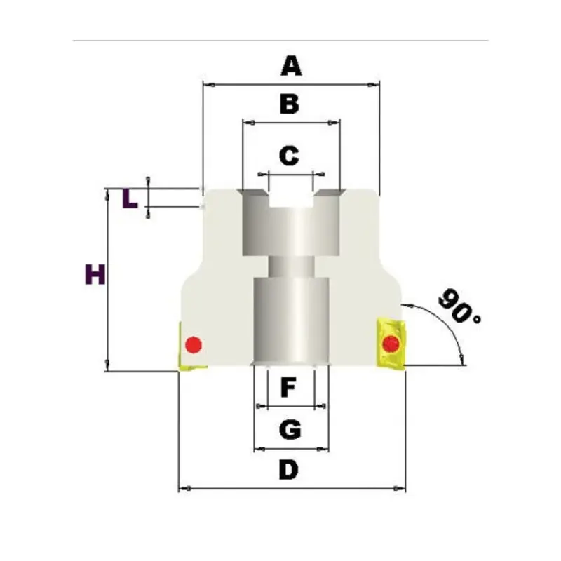 Interstate 32mm Rough Indexable Shoulder Shell Mill