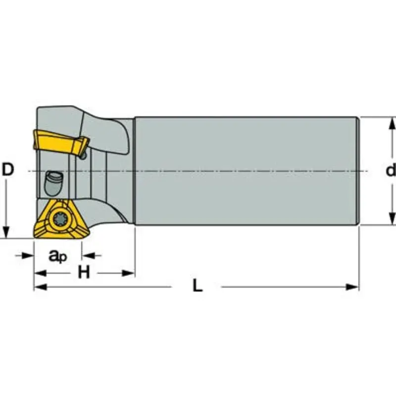 Iscar 32mm D32-5-C32-07 Heli3Mill 90 Indexable Milling Body