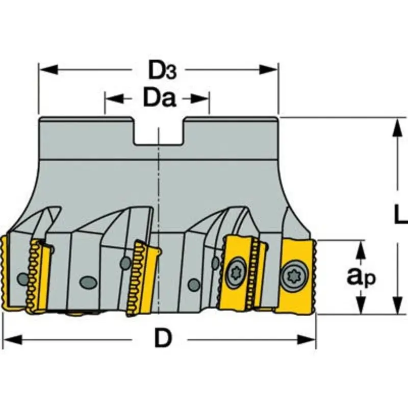 Iscar 40mm MillShred Indexable Milling Body
