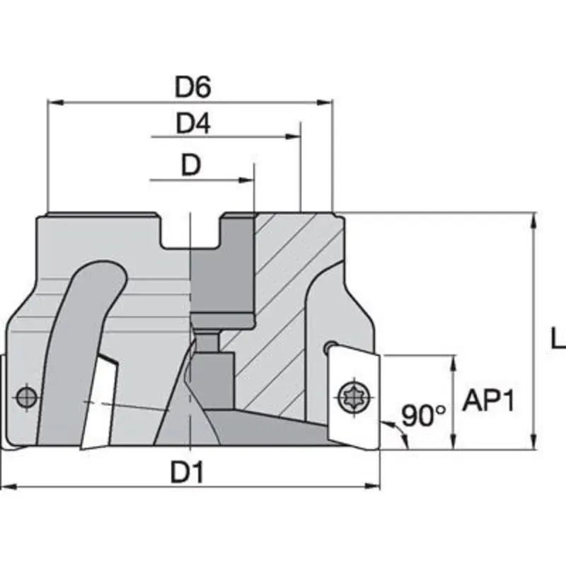 Kennametal 40mm Mill 1 Indexable Shell Milling Body