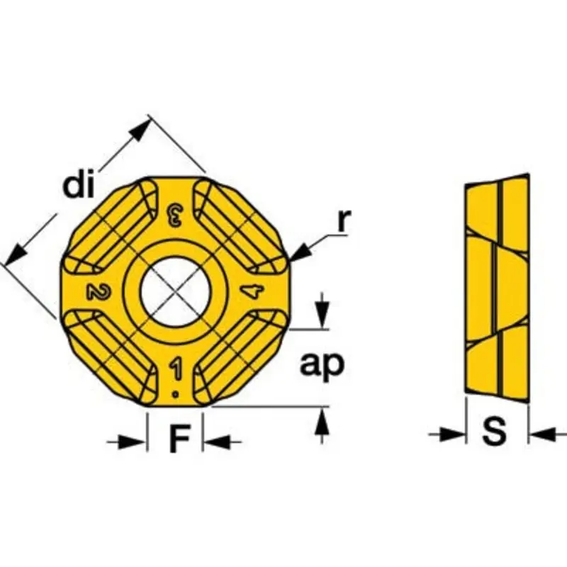 Iscar IQ845 SYHU 070400N-MM IC830 Indexable Milling Insert