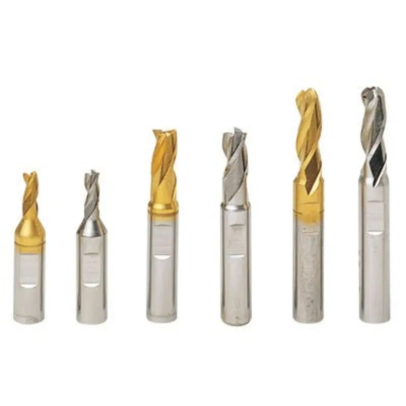 Hertel 2mm 3 Flute TiN HSCO Long End Mill