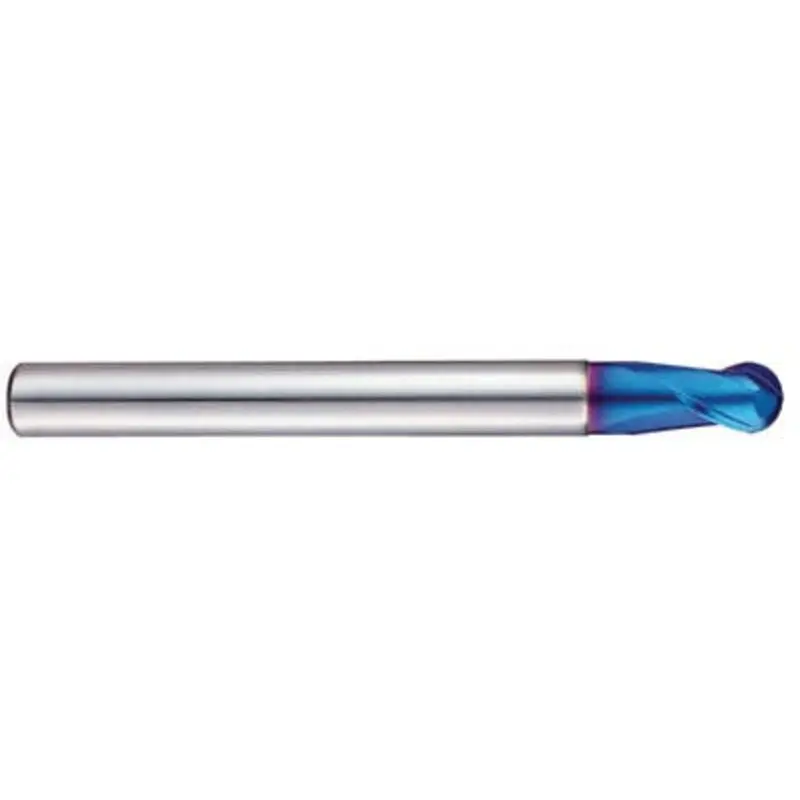 Hertel 1.5mm 2 Flute AlCrN Blue Coated Extended Cut Ball Nose End Mill