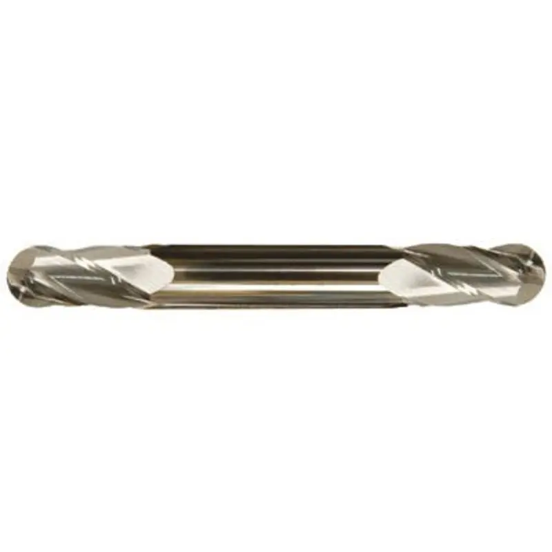 SGS Carbide 6mm 4 Flute Uncoated Solid Carbide Double Ended Ball Nosed End Mill