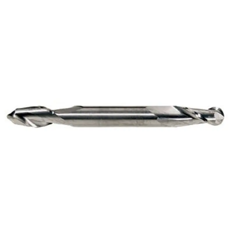 Hertel 1/2in 2 Flute Carbide Ball Nose Double Ended End Mill