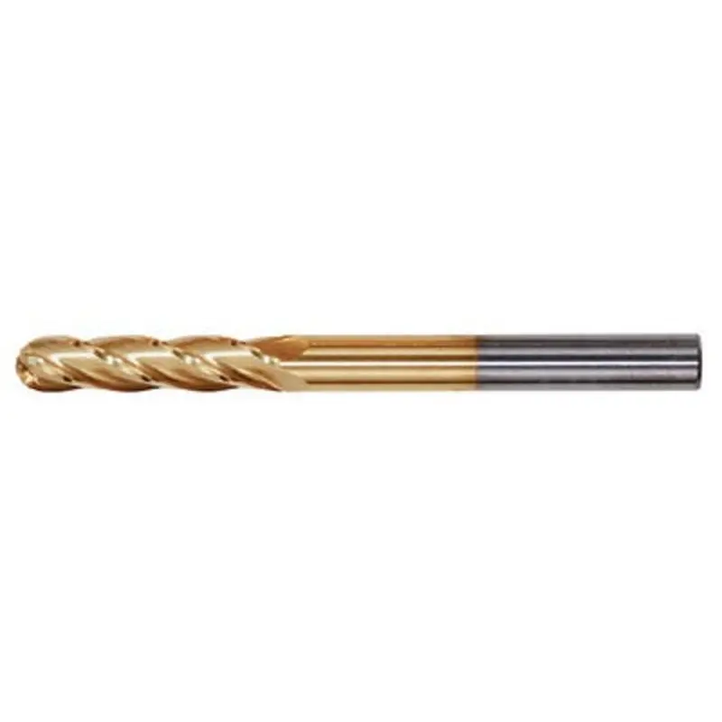Hertel 1/16in TiCN Coated 4 Flute Carbide Ball Nosed End Mill