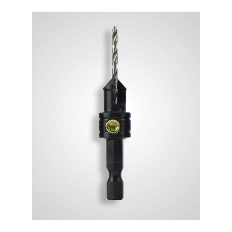 Make it Snappy Tools 43006 Drill Bit Countersink, 3/32 in Drill Bit, 82 deg Countersink, Hex Shank, High Speed Steel