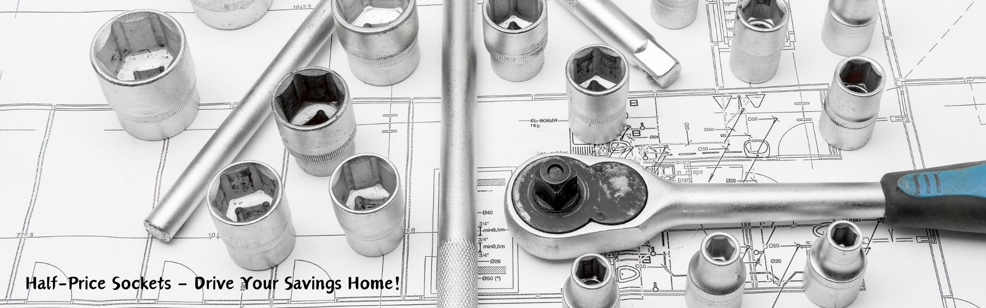 1/2" Drive Sockets – Complete Set with 1/4", 3/4", 1/8" and 1" Sizes